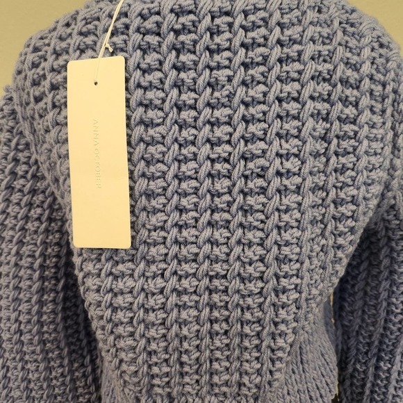 NWT Anna October Sabina Chunky‎ Crop Knit Cardigan with Buttons Size M - Picture 7 of 10